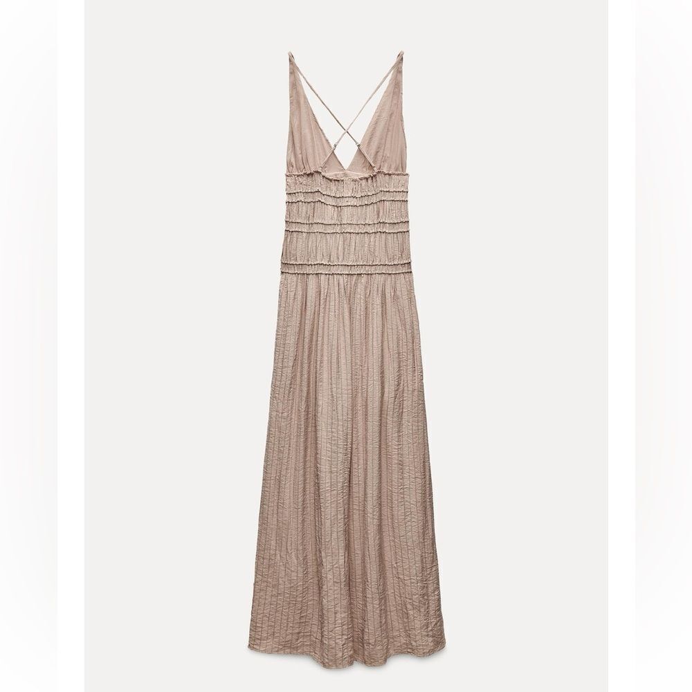 Zara textured midi dress - Picture 4 of 6